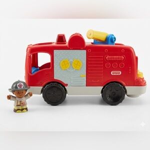 Fisher-Price Red and Yellow Fire Rescue Truck with Figure